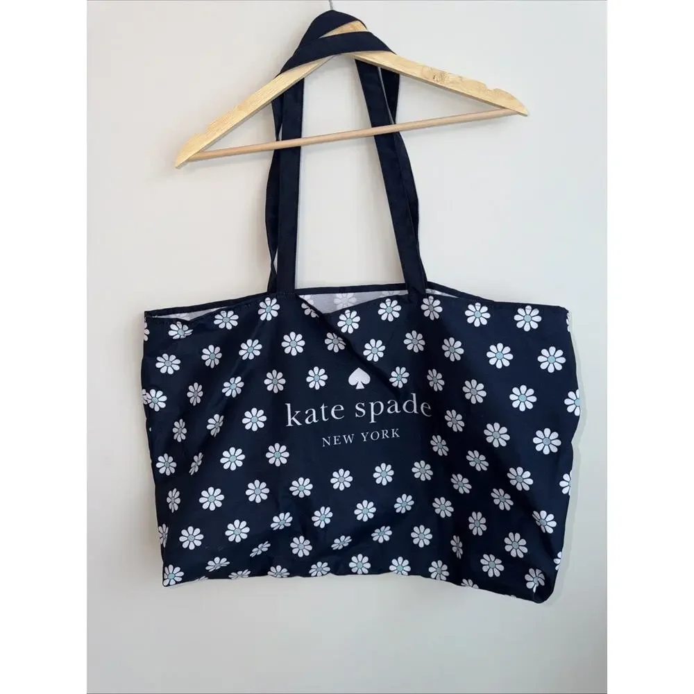 Kate Spade Navy Blue Daisy Large Tote Bag